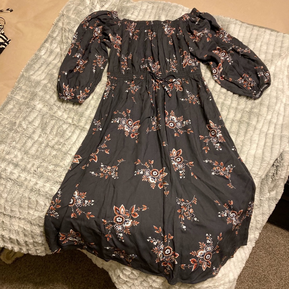 Off Shoulder LOFT Midi Dress